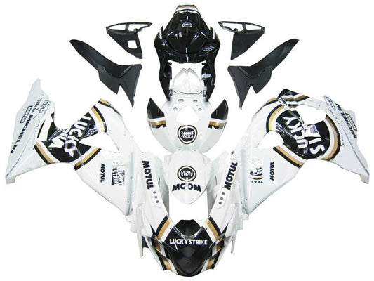 Fairings For Suzuki GSXR 1000 White Black Gold (2009-2016)