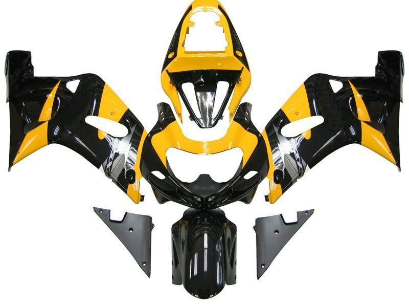 Fairings For Suzuki GSXR 600 Black & Yellow GSXR  (2001-2003)