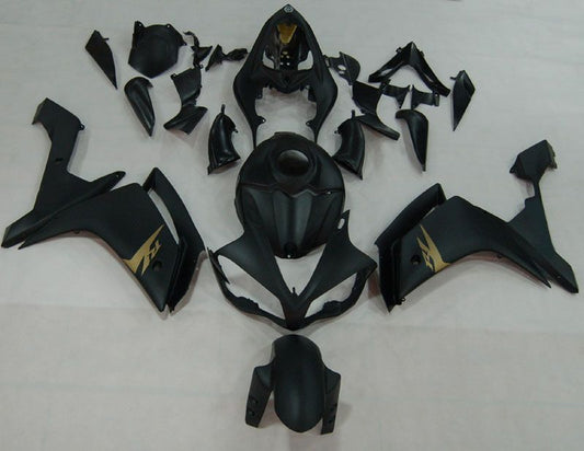 Fairings For Yamaha YZF-R1 Black Matte & Gold R1  (2007-2008)