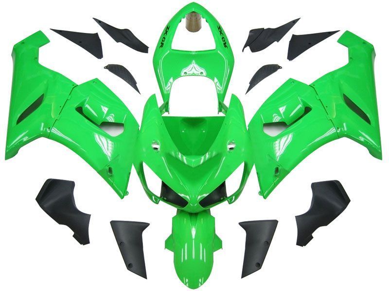 Fairings For Kawasaki ZX6R ZX636 Green Ninja  (2005-2006)