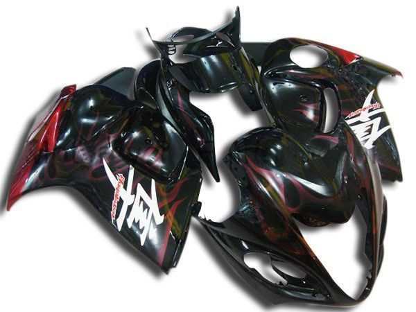 Fairings For Suzuki - GSXR1300 Hayabusa 1996-2007 Red Flame