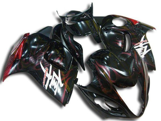 Fairings For Suzuki - GSXR1300 Hayabusa 1996-2007 Red Flame