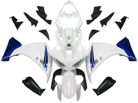 Fairings For Yamaha YZF-R1 White Blue Black R1  (2009-2012)