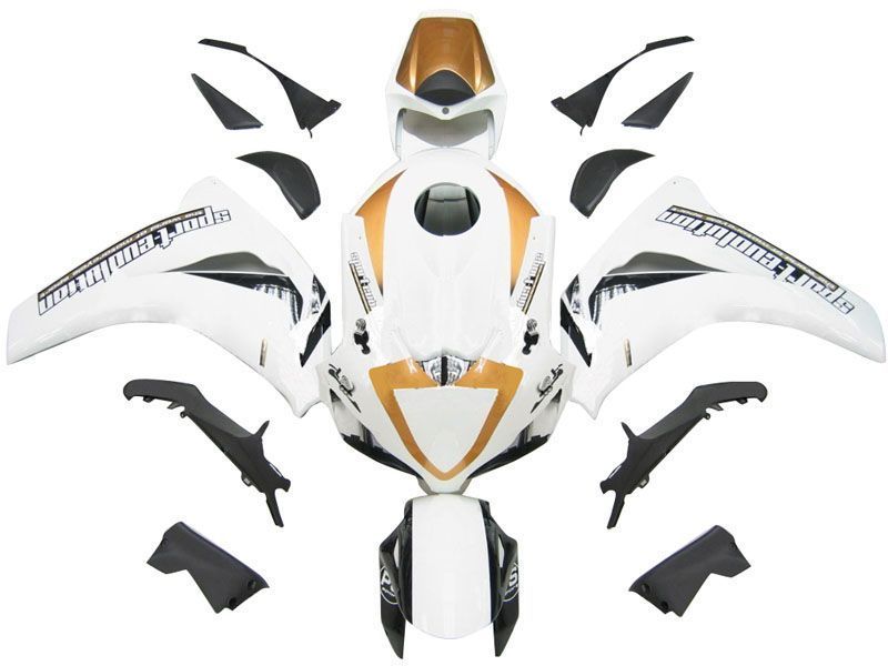 Fairings For Honda CBR 1000 RR White & Gold Sport-Evo  (2008-2011)