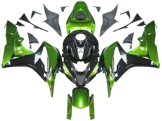 Fairings For Honda CBR 600 RR Metallic Black & Green Honda  (2007-2008)