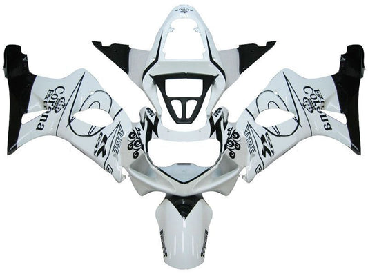 Fairings For Suzuki GSXR 1000 White & Black Corona  (2000-2002)