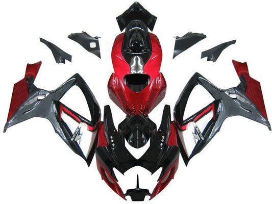 Fairings For Suzuki GSXR 600 750 Red Silver Black GSXR  (2006-2007)