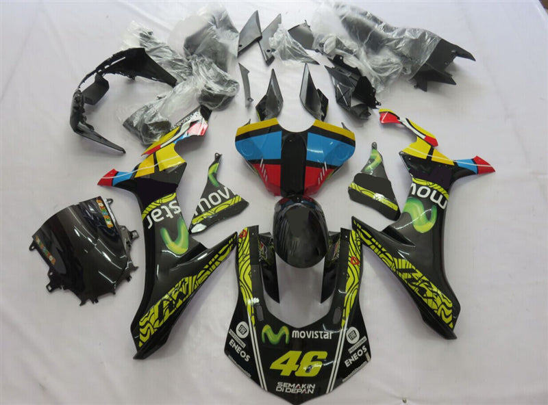 Fairing For 2015-2017 Yamaha YZF R1 Black Movistar